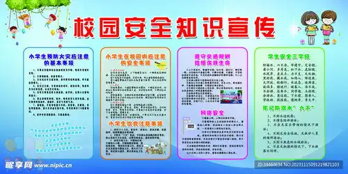 校园安全知识宣传设计图
