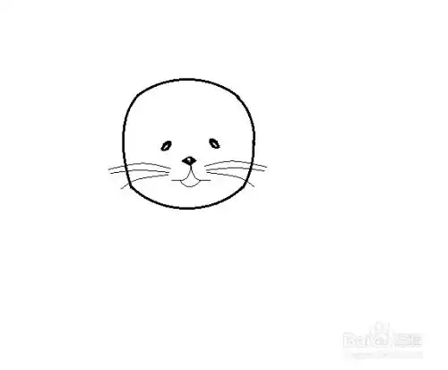 卡通狮子的简笔画法
