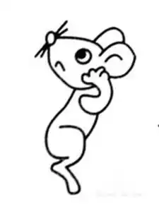 简笔画大全小老鼠绘画过程
