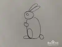 简笔画可爱小白兔的画法
