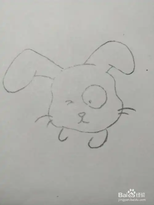 怎么画简笔画小兔子
