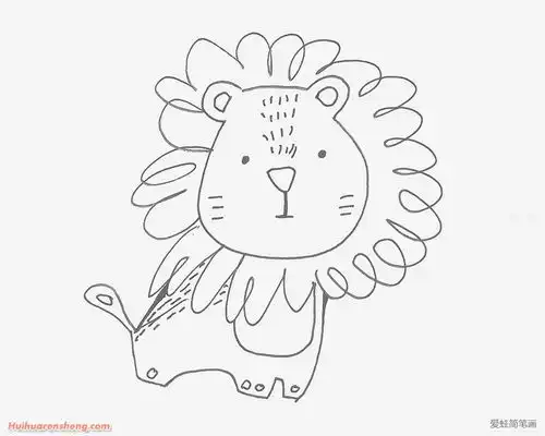 小狮子简笔画
