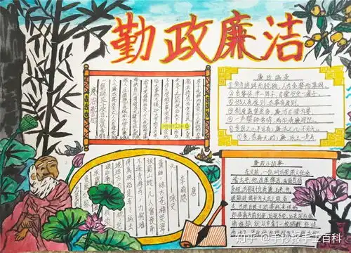小学生廉洁手抄报图片精选简单好看
