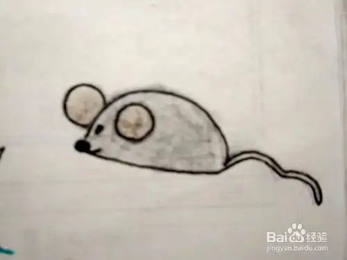 多妈简笔画动物小老鼠的画法
