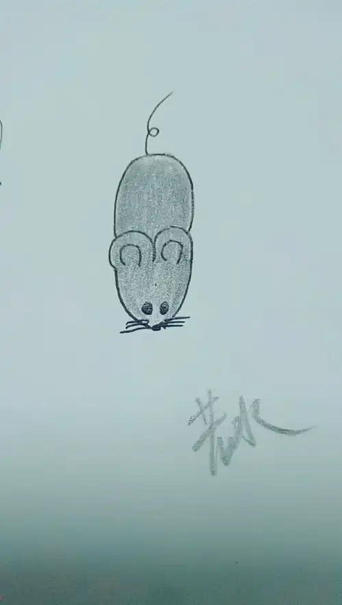 简笔画小老鼠支持
