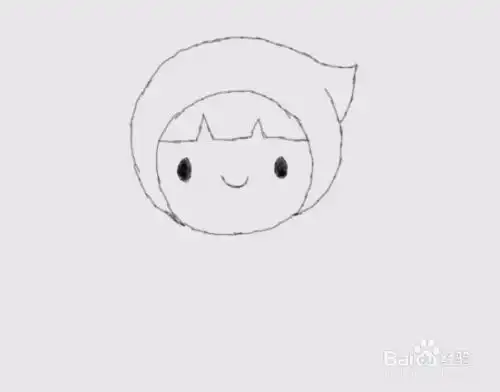 简笔画采蘑菇的小姑娘是怎么画的

