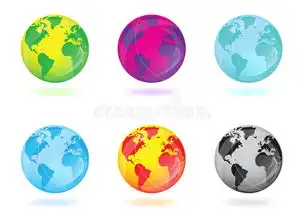 五颜六色的地球向量例证.插画包括有颜色,蓝色,身分,干净,紫色,地球,水色,光滑,现代8340053
