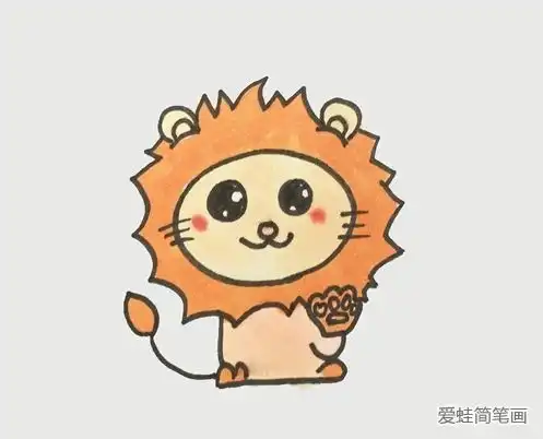 狮子座怎么画
