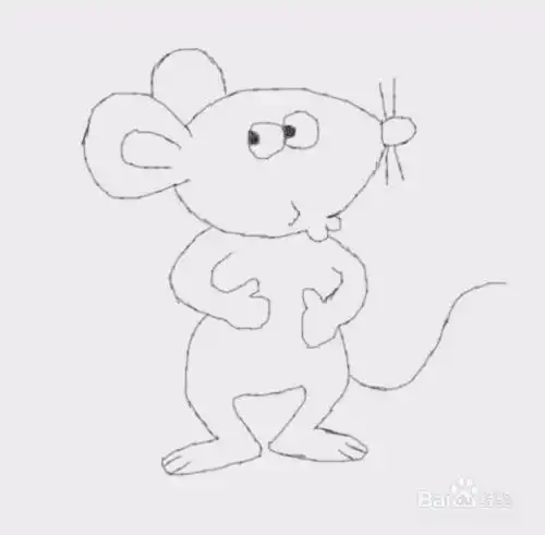 简笔画小老鼠是怎么画的
