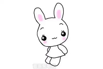小白兔简笔画怎么画简单又漂亮
