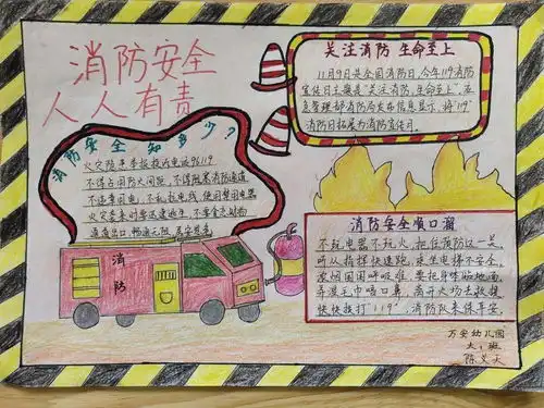 防范未燃安全童行启东市万安幼儿园119消防宣传月系列活动报道
