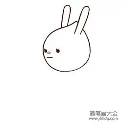 背书包的小兔子简笔画
