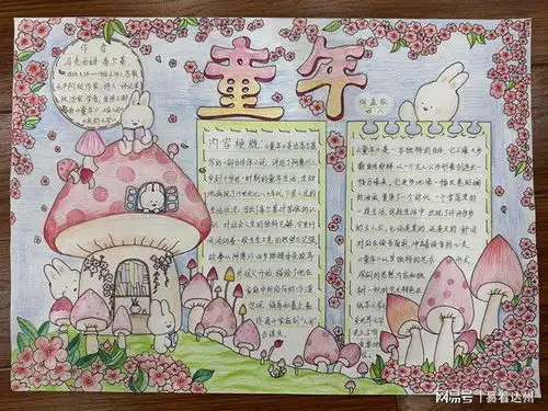 通川区文华街小学校举办文学节系列活动晒阅读手抄报
