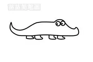 鳄鱼简笔画图片大全画法
