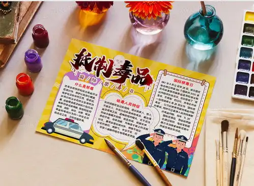 抵制毒品手抄报word模板下载毒品
