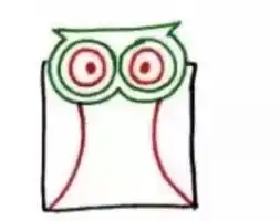 简笔画猫头鹰
