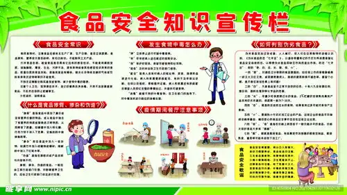 食品安全知识宣传栏设计图
