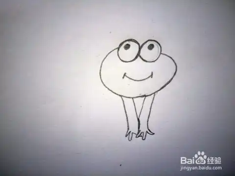 儿童简笔画小青蛙的画法

