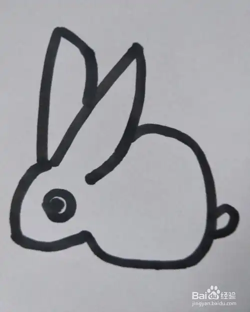 小兔子的简笔画怎么画呢
