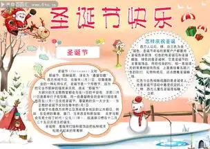 圣诞节快乐手抄报图片下载
