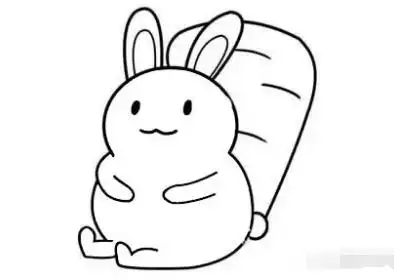 吃胡萝卜的小兔子
