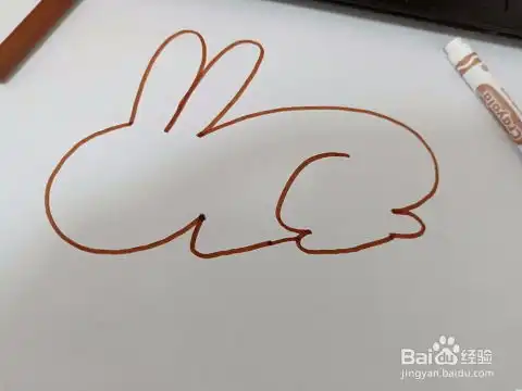 小兔子简笔画
