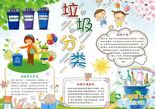 保护环境垃圾分类的手抄报
