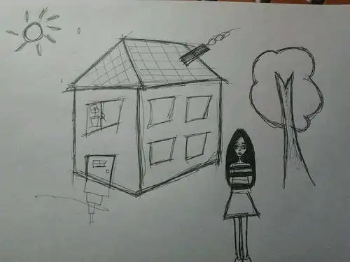 一对一房树人心理绘画体验及解读
