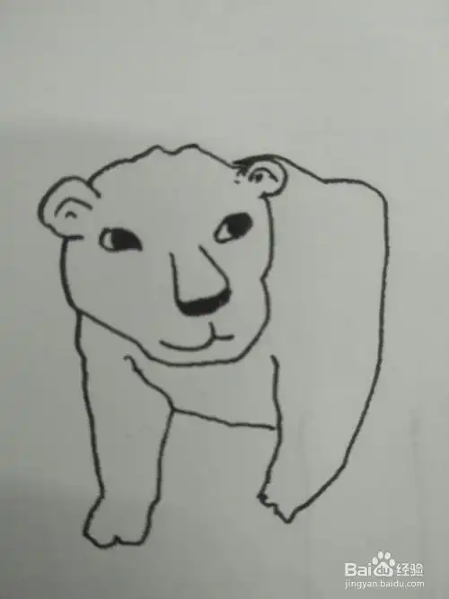 狮子的简笔画法2
