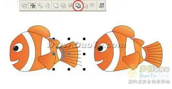 coreldraw绘制海底总动员小鱼nemo的步骤
