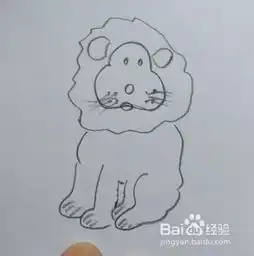 简笔画狮子
