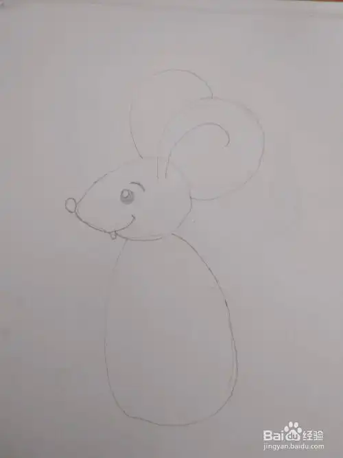 多妈简笔画小动物贪吃的小老鼠
