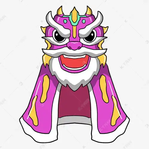 手绘紫色狮子素材图片免费下载千库网
