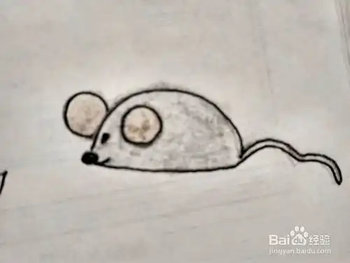 多妈简笔画动物小老鼠的画法
