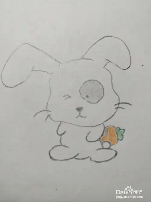怎么画简笔画小兔子
