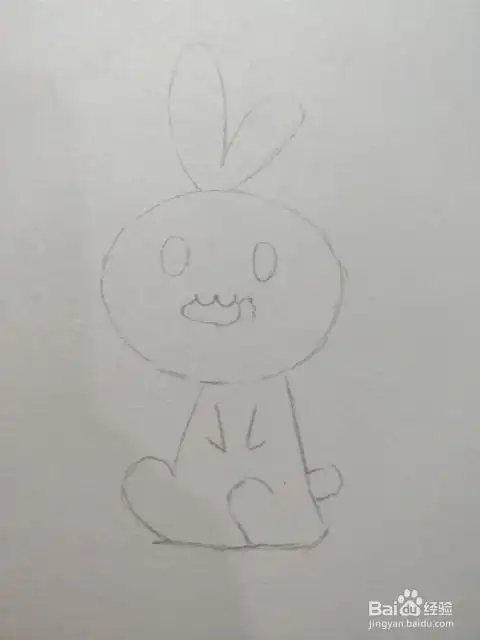 简笔画画小兔子
