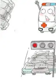 救护车无人避让全怪车主
