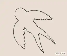 简笔画之燕子
