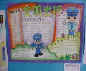 交通安全手抄报遵守交通规则
