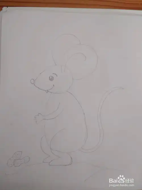 多妈简笔画小动物贪吃的小老鼠
