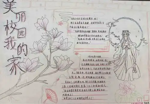 热烈庆祝山东通用技工学校校园手抄报活动顺利开展妙笔生花展校园
