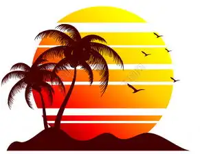太阳和海边背景剪影模板免费下载eps格式编号26252834千图网
