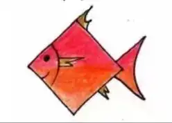 简笔画可爱的小鱼
