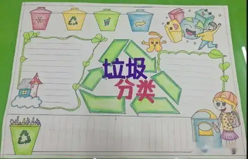502微课垃圾分类手抄报合集
