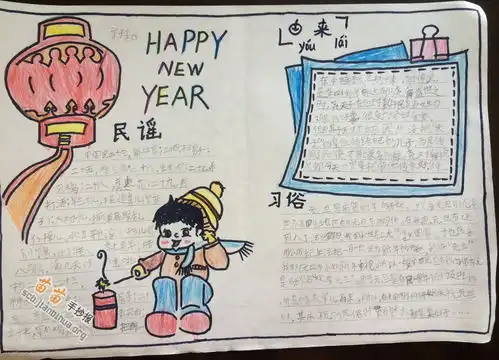 庆祝元旦手抄报图片大全内容
