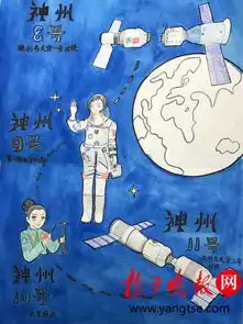 萌萌哒大学生手绘q版航天漫画
