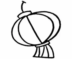 灯笼简笔画制作手提小灯笼
