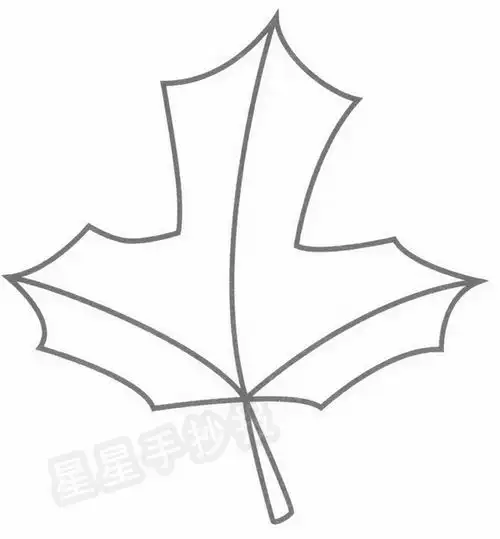 枫叶简笔画怎么画
