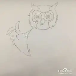 简笔画猫头鹰的画法
