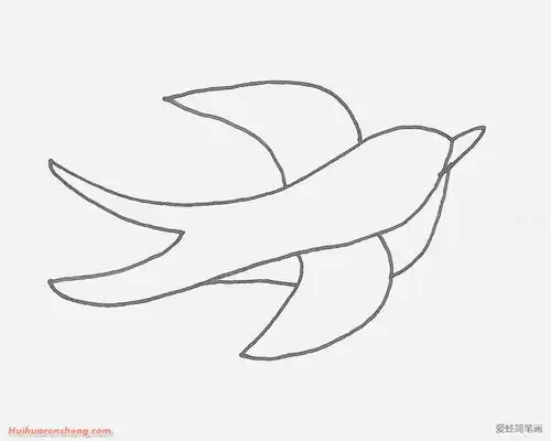 小燕子简笔画
